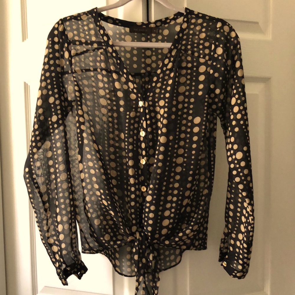 Limited blouse black/taupe